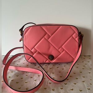 Kurt Geiger Pink Quilted Crossbody Leather Bag